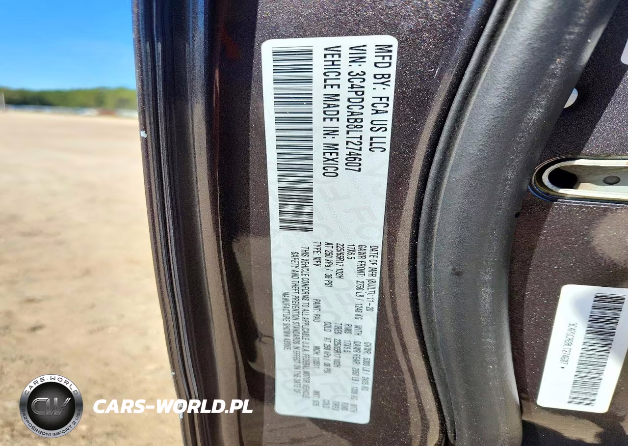2020 Dodge Journey Se VIN:3C4PDCAB8LT274607 - 12