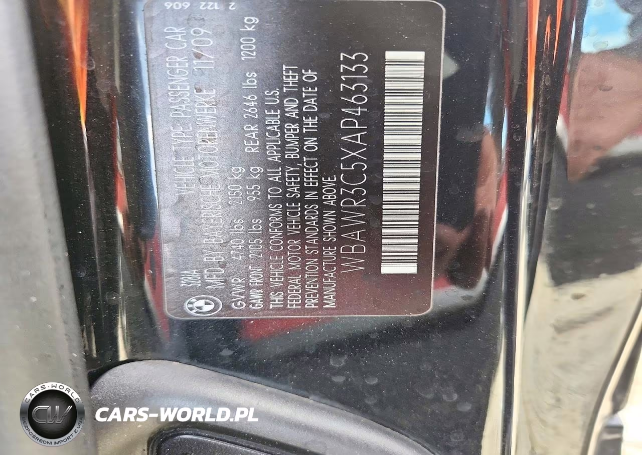 2010 BMW 328 I Sulev VIN:WBAWR3C5XAP463133 - 13