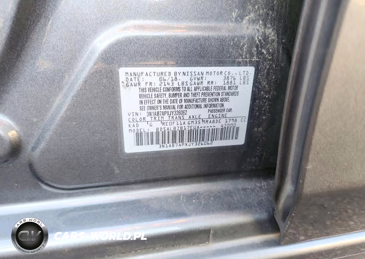2018 Nissan Sentra S VIN:3N1AB7APXJY326062 - 12