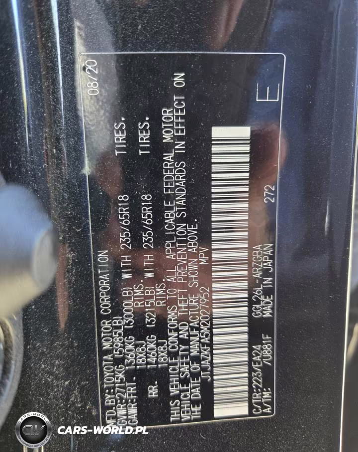 2021 Lexus Rx 350L Base VIN:JTJAZKFA5M2027952 - 10
