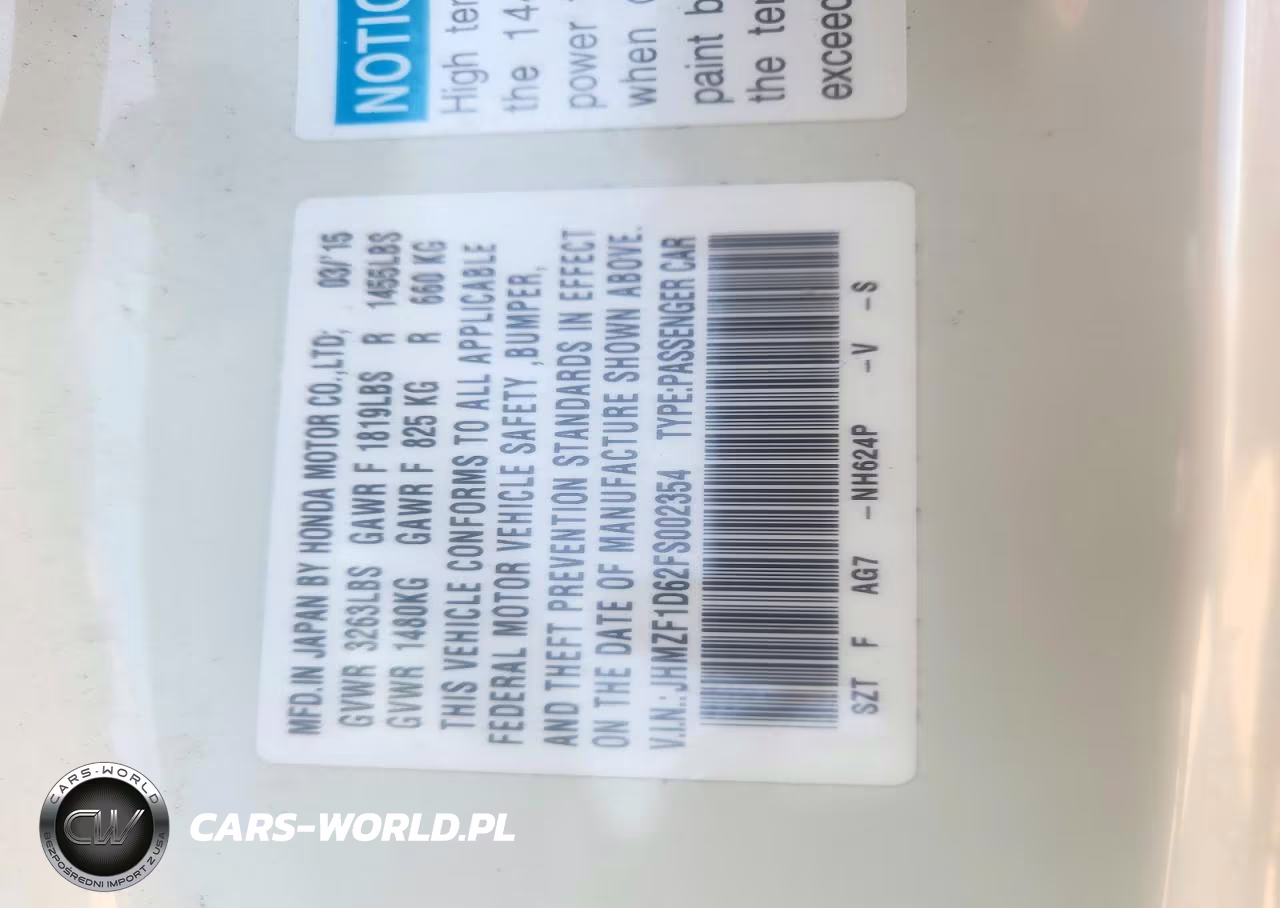2015 Honda Cr-Z Ex VIN:JHMZF1D62FS002354 - 12