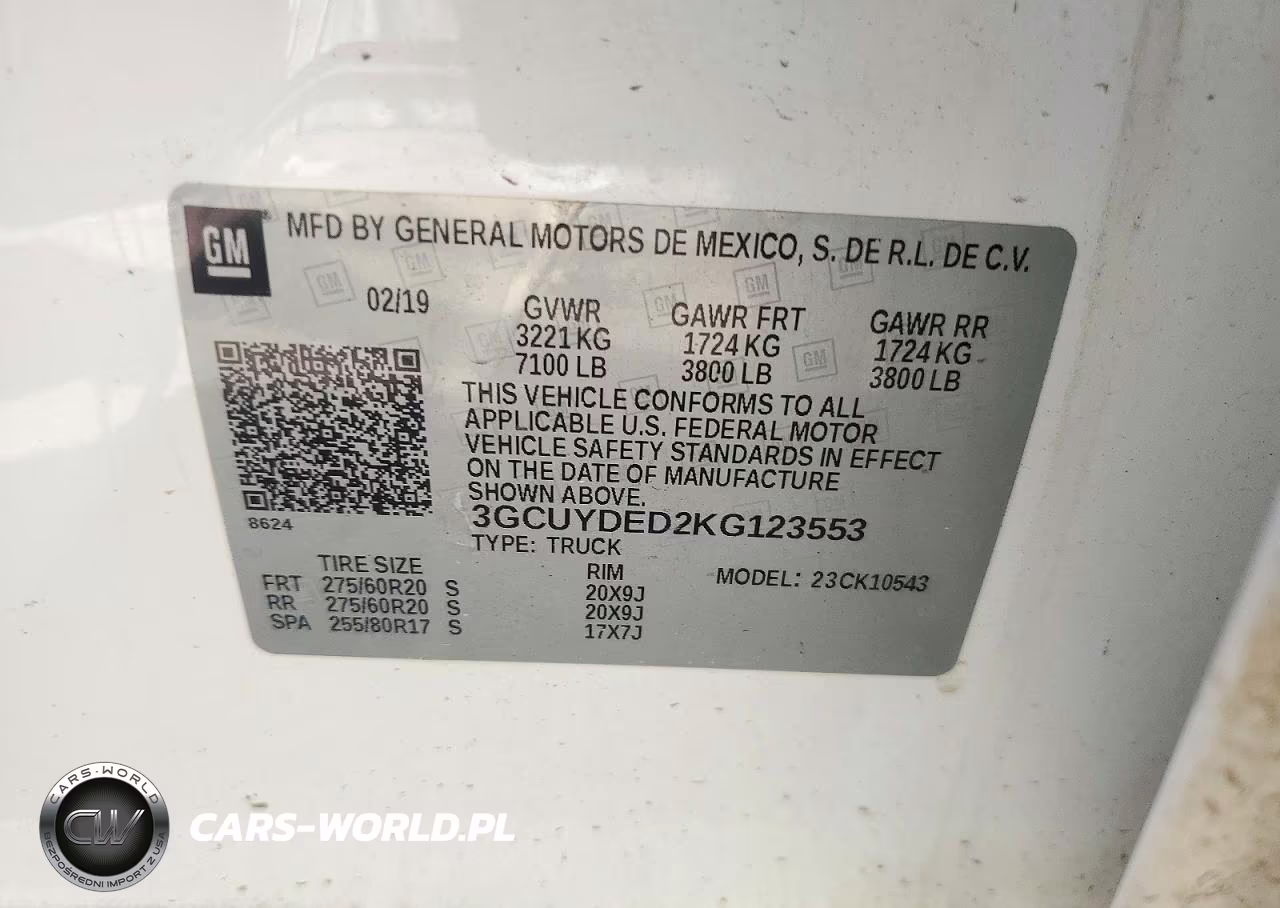 2019 Chevrolet Silverado K1500 Lt VIN:3GCUYDED2KG123553 - 12