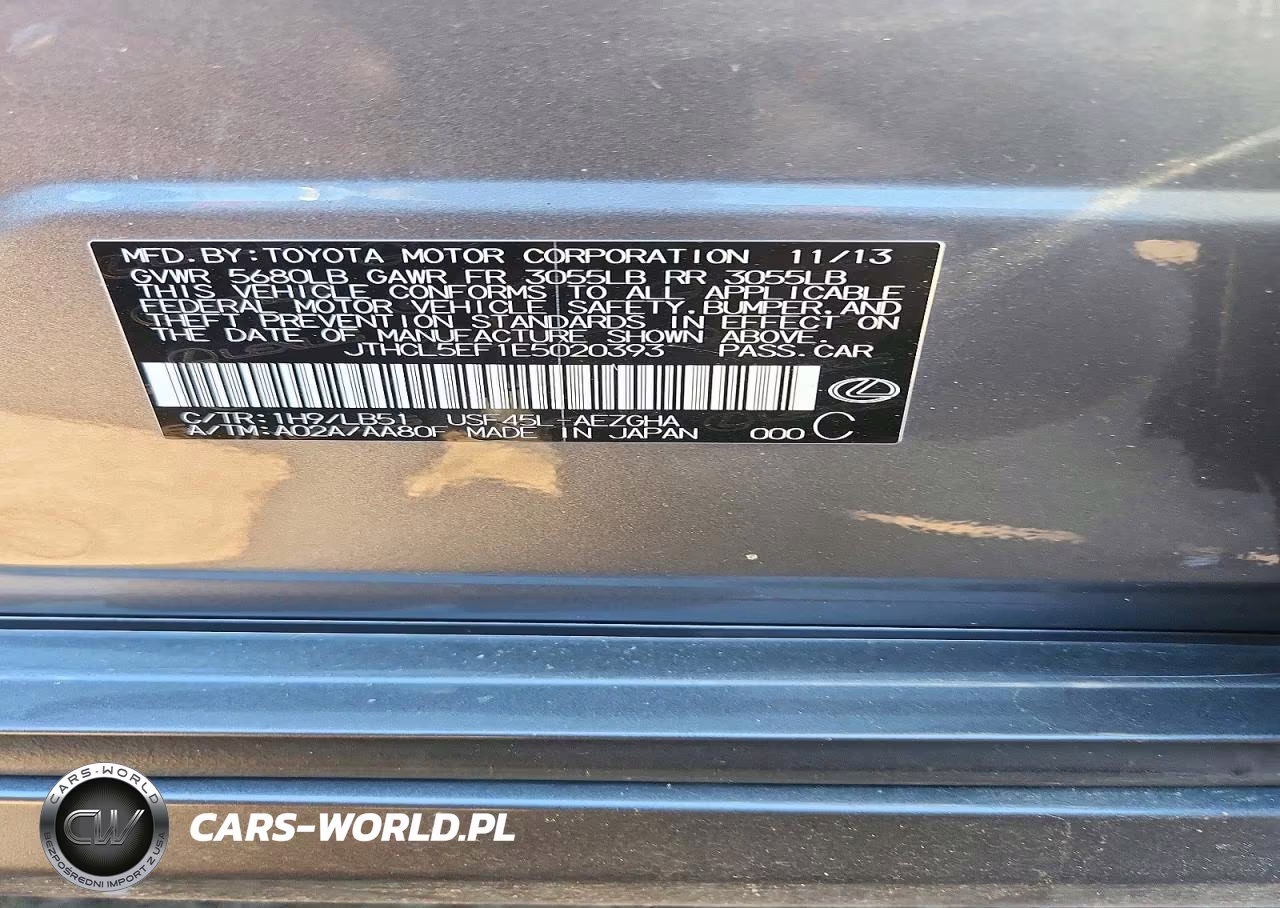 2014 Lexus Ls 460 VIN:JTHCL5EF1E5020393 - 12