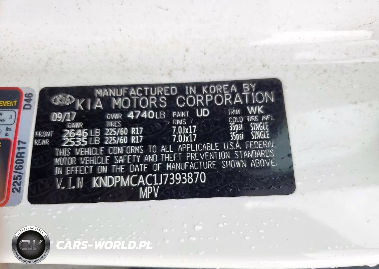 2018 Kia Sportage Lx VIN:KNDPMCAC1J7393870 - 13