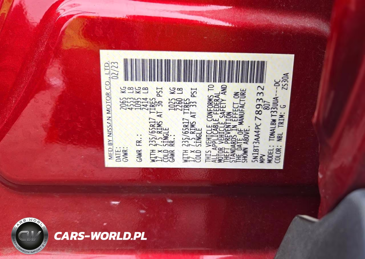 2023 Nissan Rogue S VIN:5N1BT3AA4PC789332 - 13