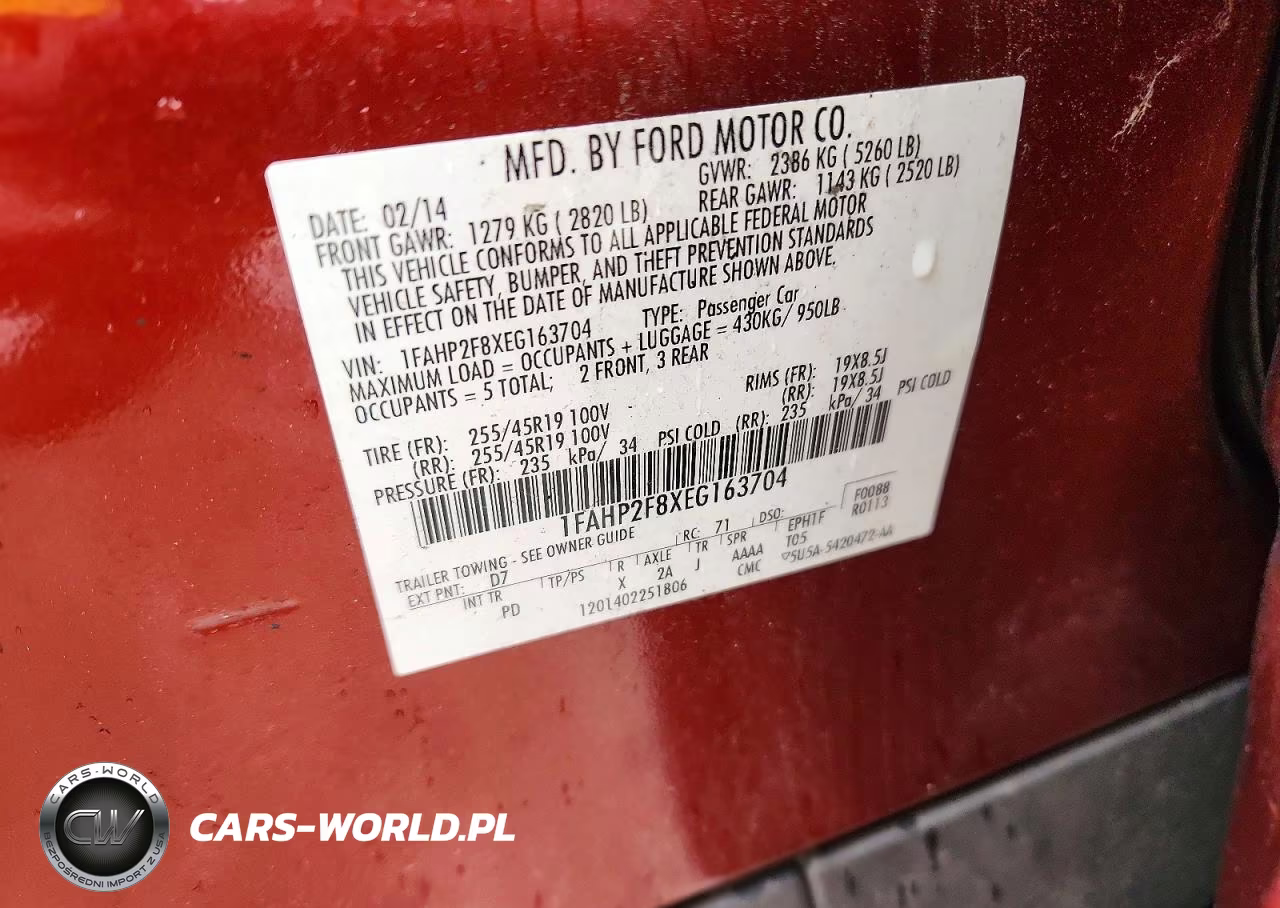 2014 Ford Taurus Limited VIN:1FAHP2F8XEG163704 - 12