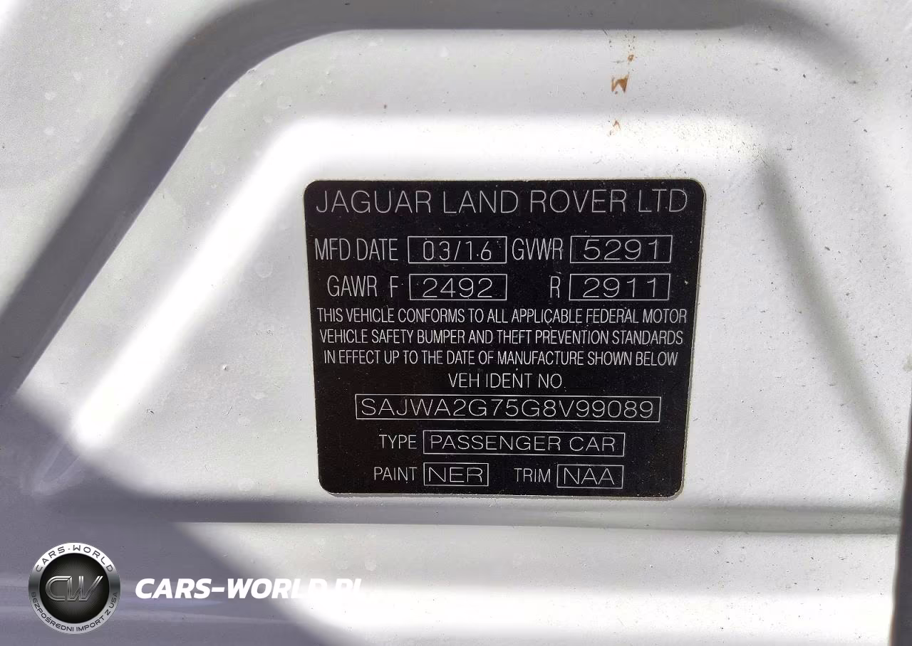 2016 Jaguar Xjl Portfolio VIN:SAJWA2G75G8V99089 - 12