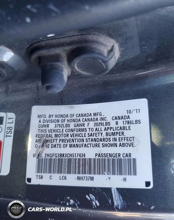 2012 Honda Civic Ex VIN:2HGFG3B83CH517434 - 13