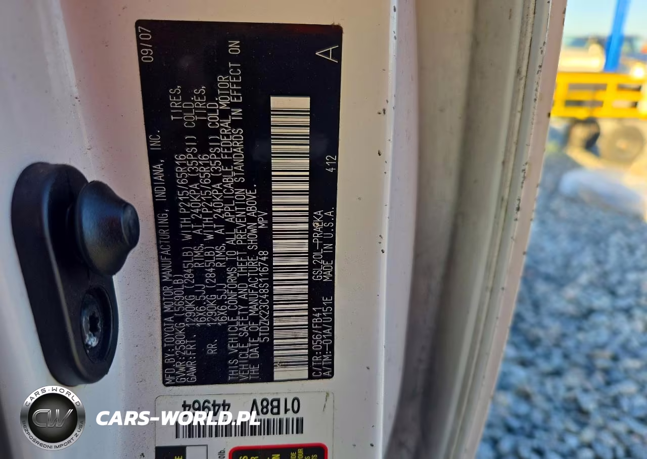 2008 Toyota Sienna Ce 8-Passenger VIN:5TDZK23C48S116748 - 13