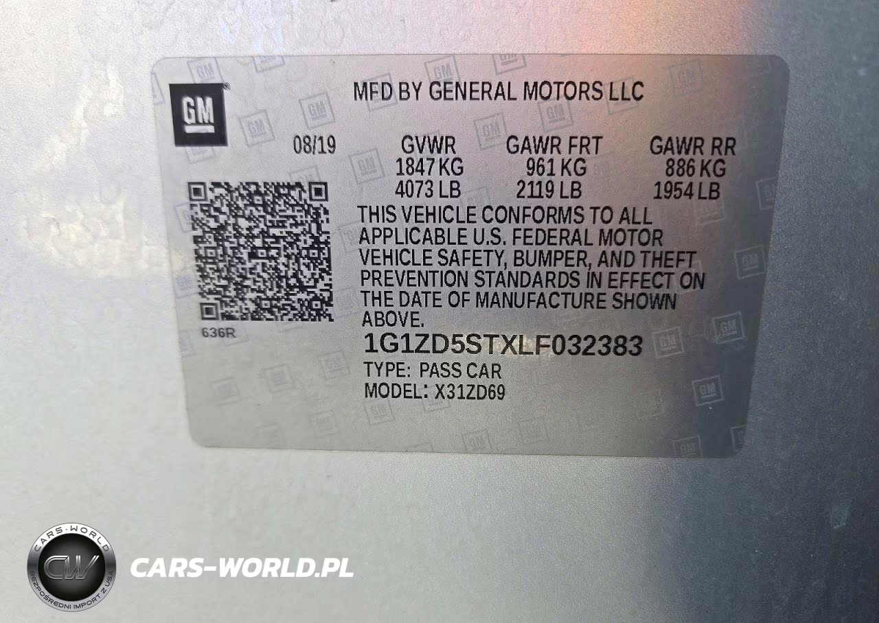 2020 Chevrolet Malibu Lt VIN:1G1ZD5STXLF032383 - 12