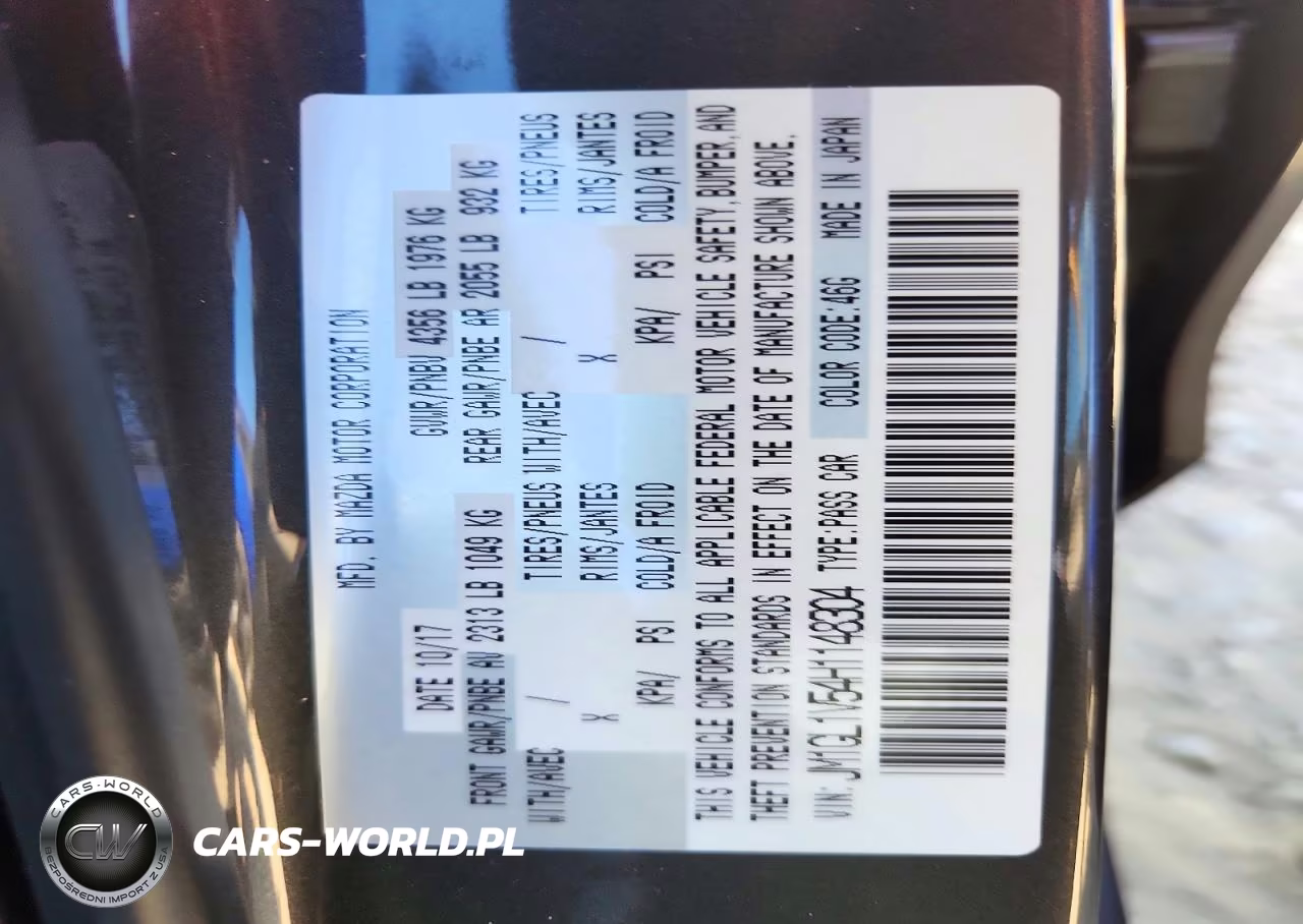 2017 Mazda 6 Touring VIN:JM1GL1V54H1148304 - 12