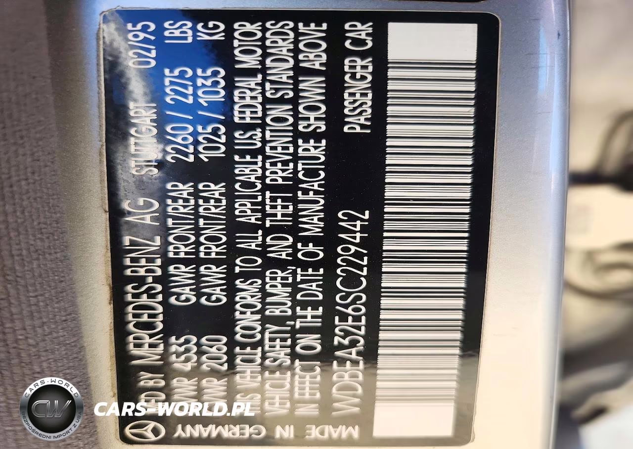 1995 Mercedes-Benz E 320 Base VIN:WDBEA32E6SC229442 - 12