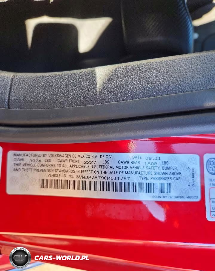 2012 Volkswagen Beetle VIN:3VWJP7AT9CM611757 - 12