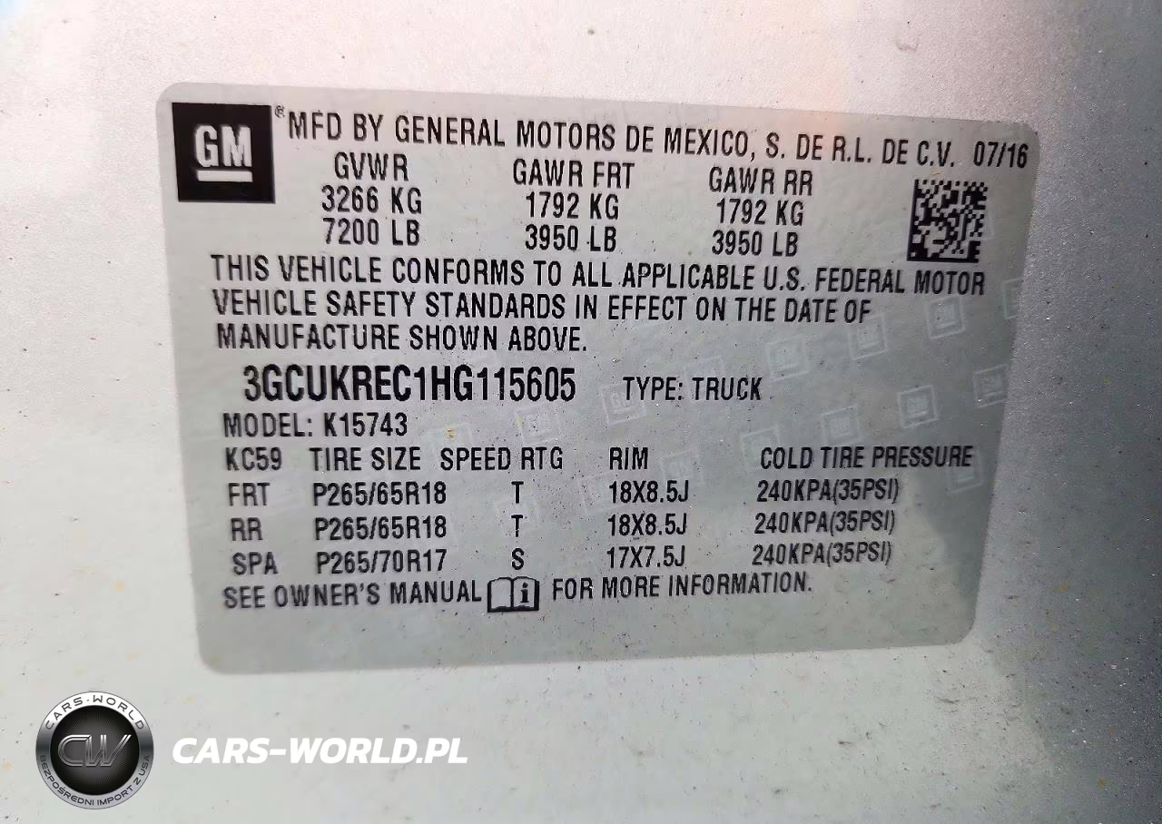 2017 Chevrolet Silverado K1500 Lt VIN:3GCUKREC1HG115605 - 12