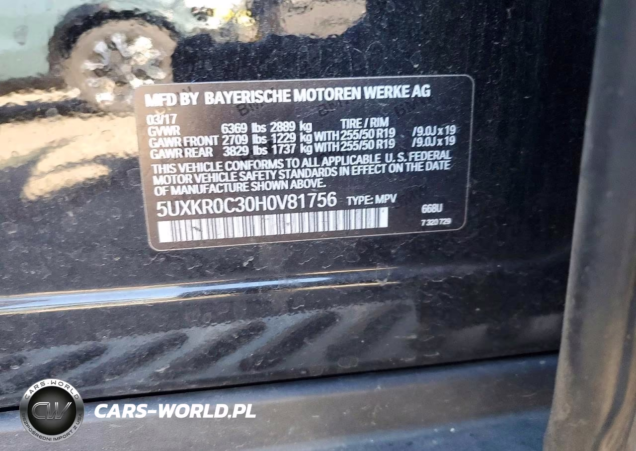 2017 BMW X5 xDrive35I VIN:5UXKR0C30H0V81756 - 12