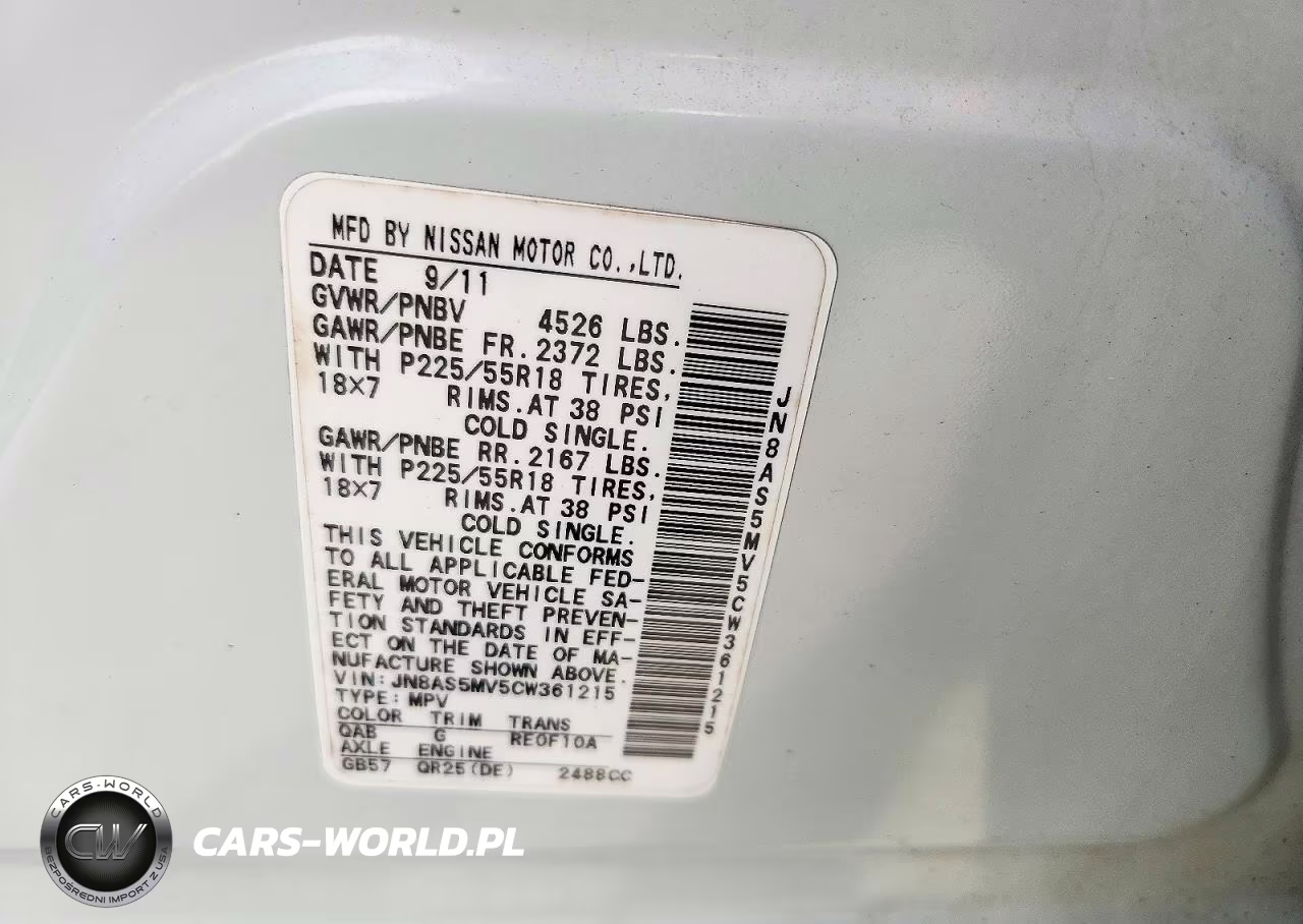 2012 Nissan Rogue S VIN:JN8AS5MV5CW361215 - 14