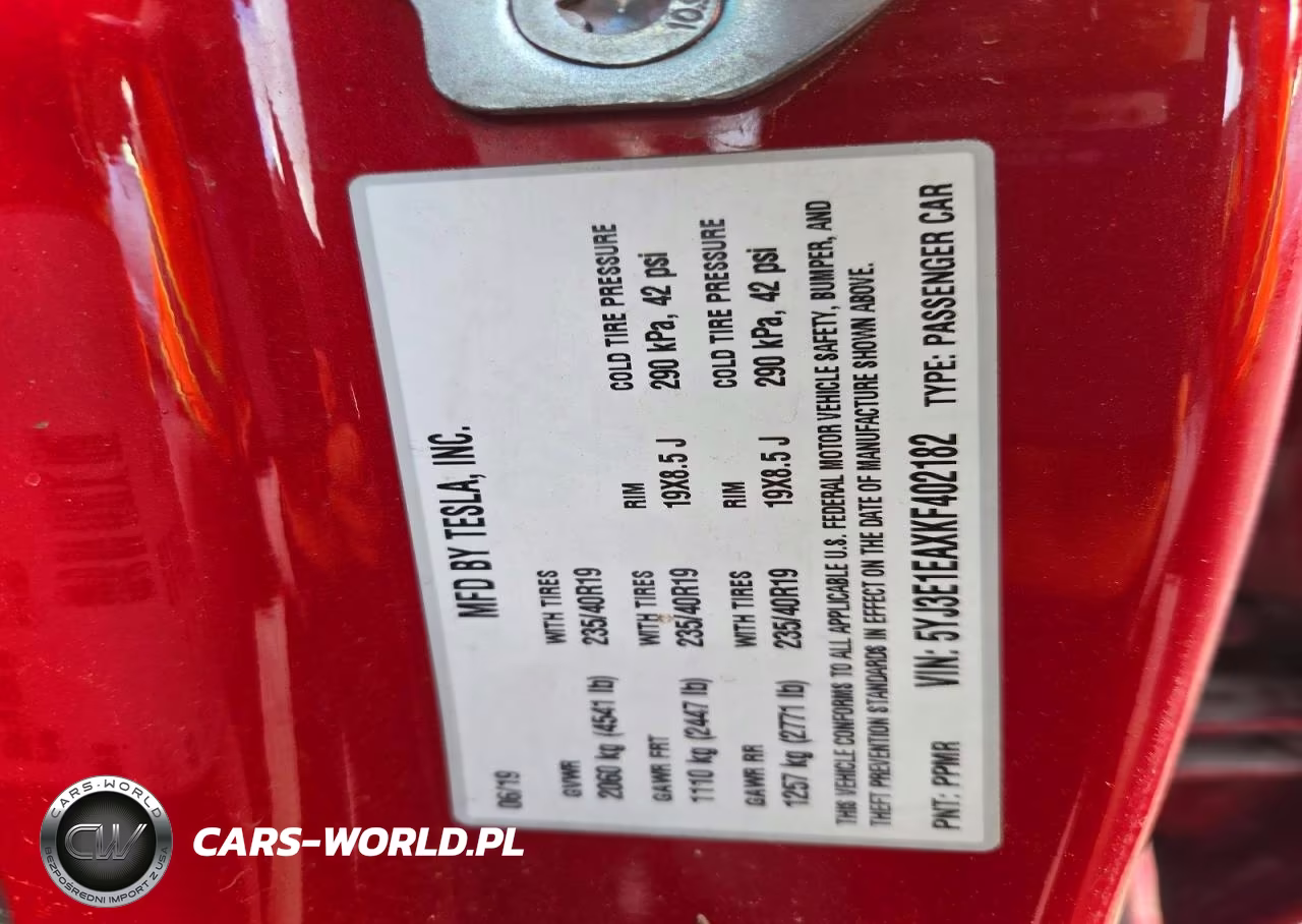 2019 Tesla Model 3 Long Range-Mid Range-Standard Range-Standard Range Plus VIN:5YJ3E1EAXKF402182 - 12