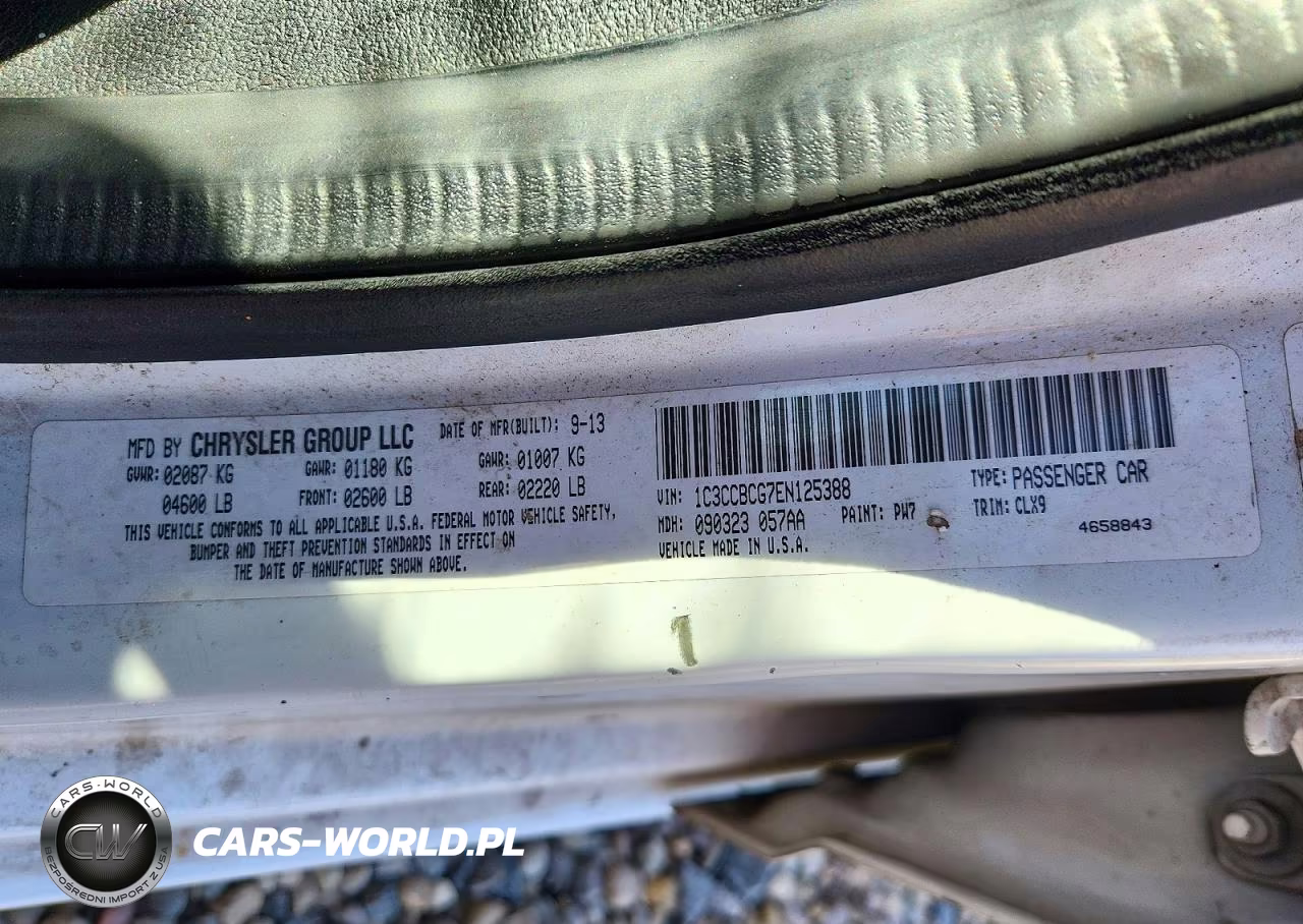 2014 Chrysler 200 Limited VIN:1C3CCBCG7EN125388 - 12