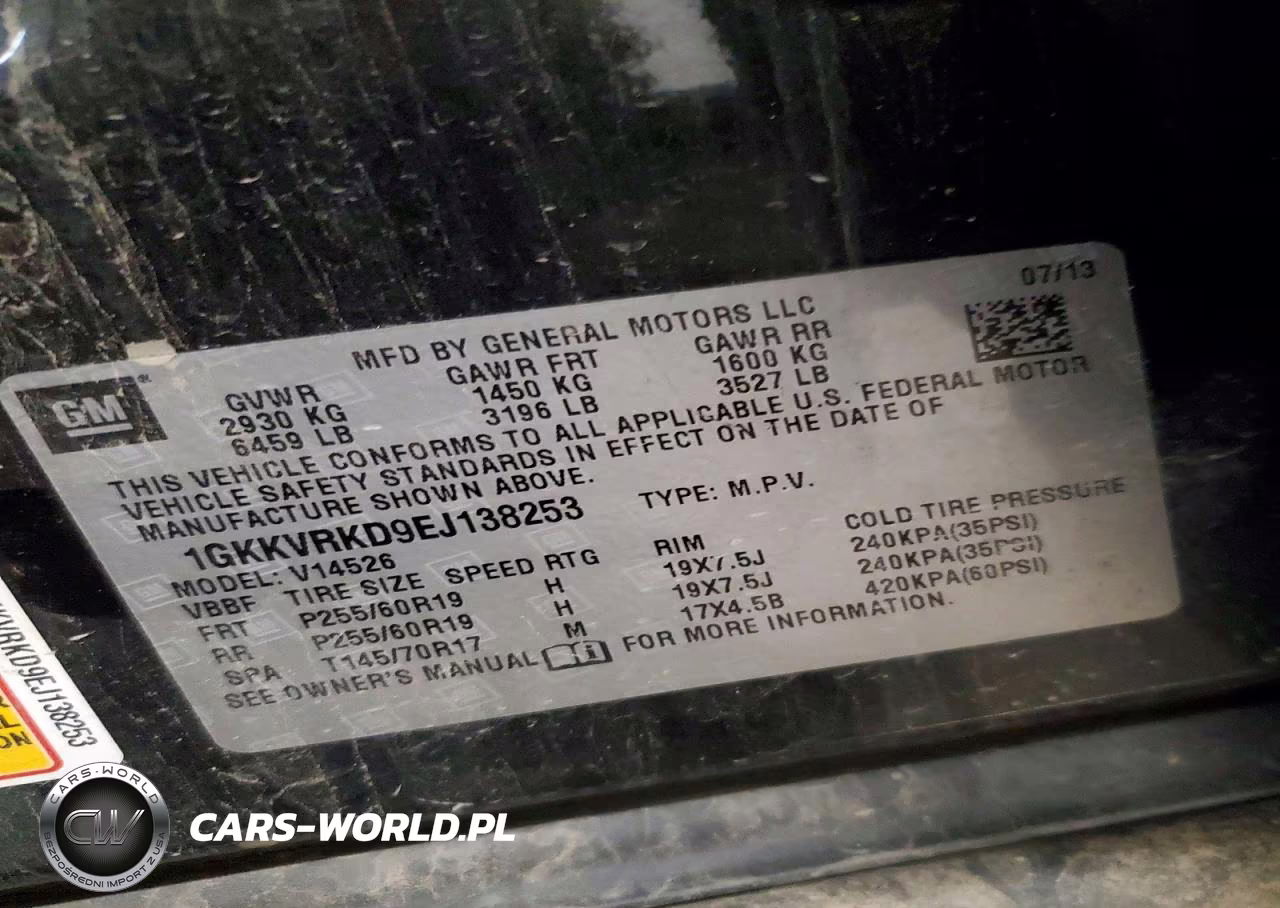 2014 GMC Acadia Slt-1 VIN:1GKKVRKD9EJ138253 - 13