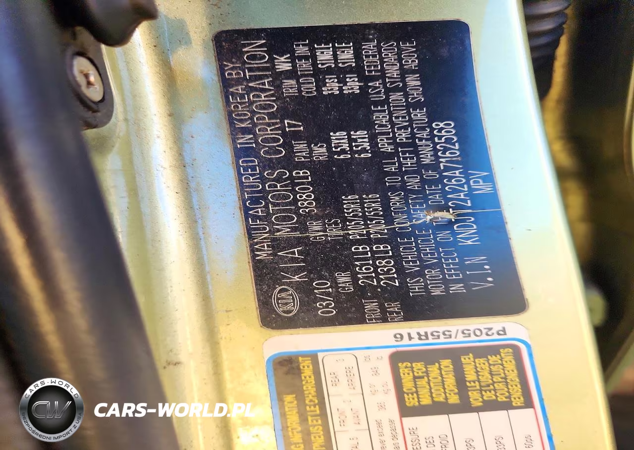 2010 Kia Soul + VIN:KNDJT2A26A7162568 - 13