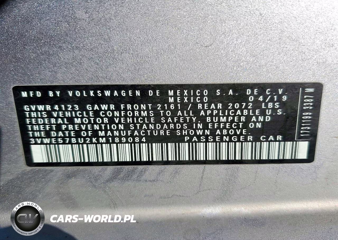 2019 Volkswagen Jetta Sel VIN:3VWE57BU2KM189084 - 12