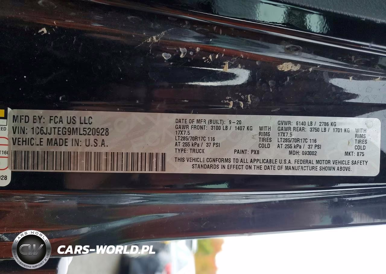 2021 Jeep Gladiator Mojave VIN:1C6JJTEG9ML520928 - 12