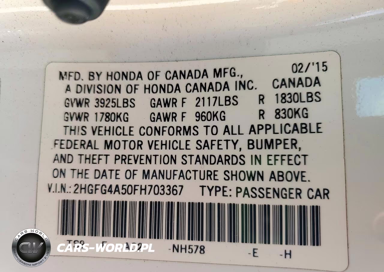 2015 Honda Civic Si VIN:2HGFG4A50FH703367 - 13
