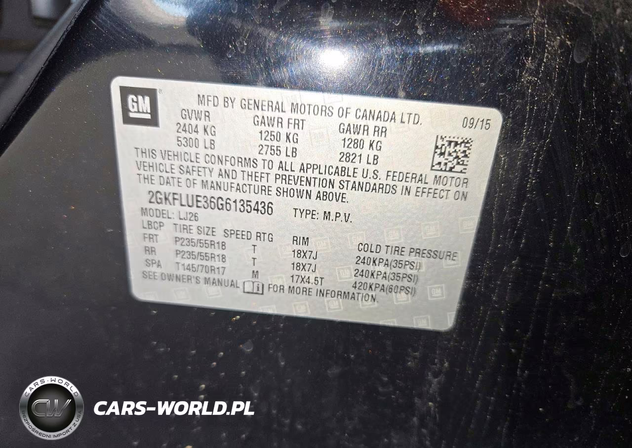 2016 GMC Terrain Slt VIN:2GKFLUE36G6135436 - 12