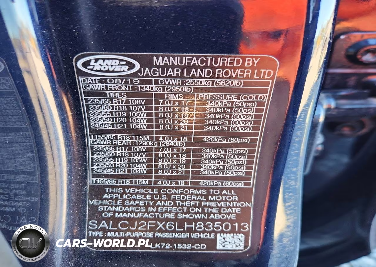 2020 Land Rover Discovery Sport S VIN:SALCJ2FX6LH835013 - 13