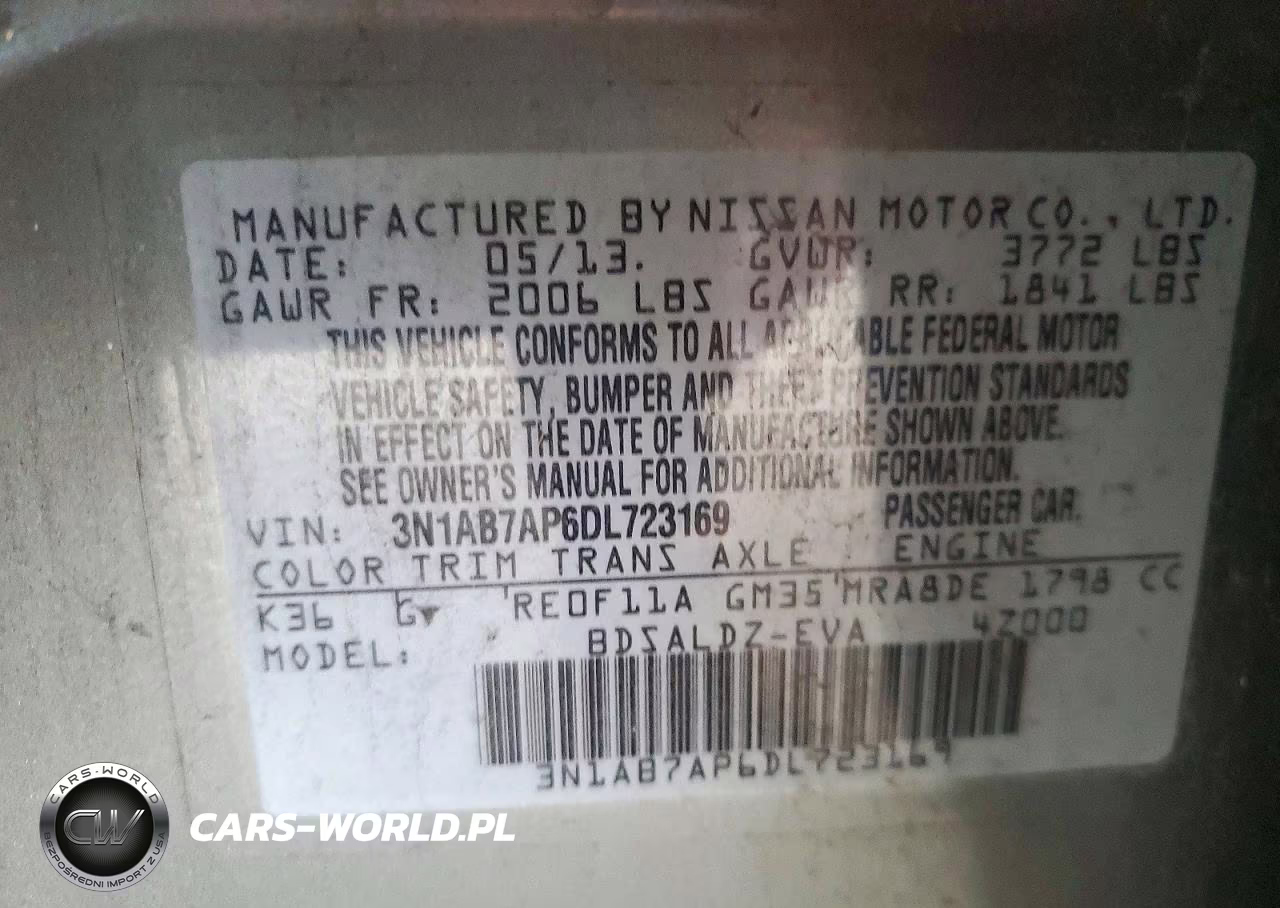 2013 Nissan Sentra S VIN:3N1AB7AP6DL723169 - 12