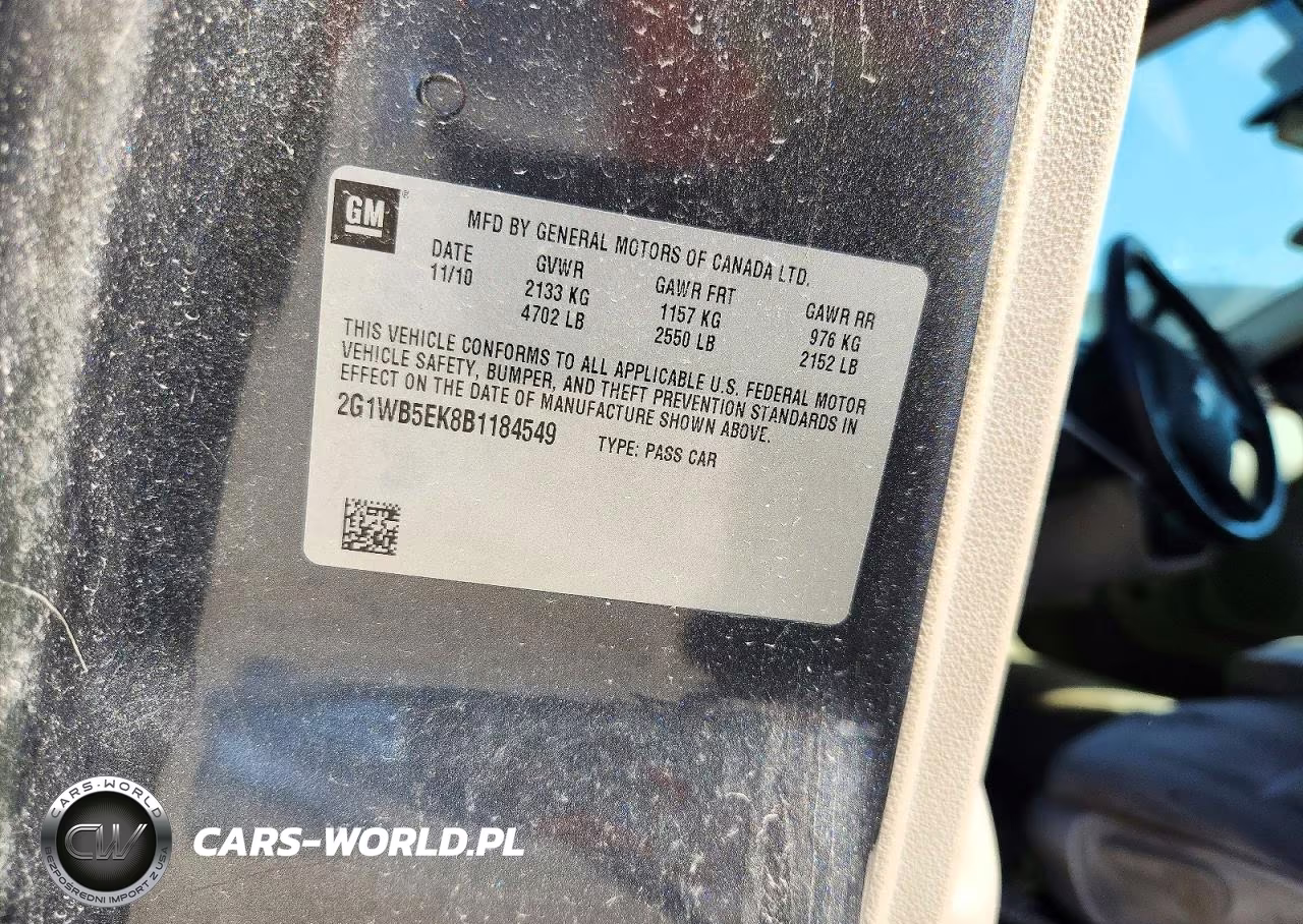2011 Chevrolet Impala Lt VIN:2G1WB5EK8B1184549 - 12
