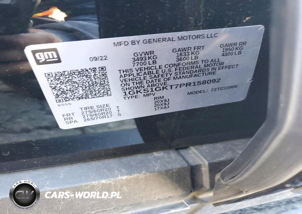 2023 GMC Yukon Xl C1500 Slt VIN:1GKS1GKT7PR158092 - 13