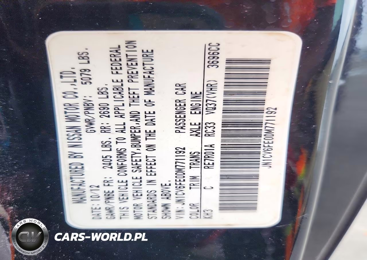 2013 Infiniti G37 Convertible Base VIN:JN1CV6FE0DM771192 - 12