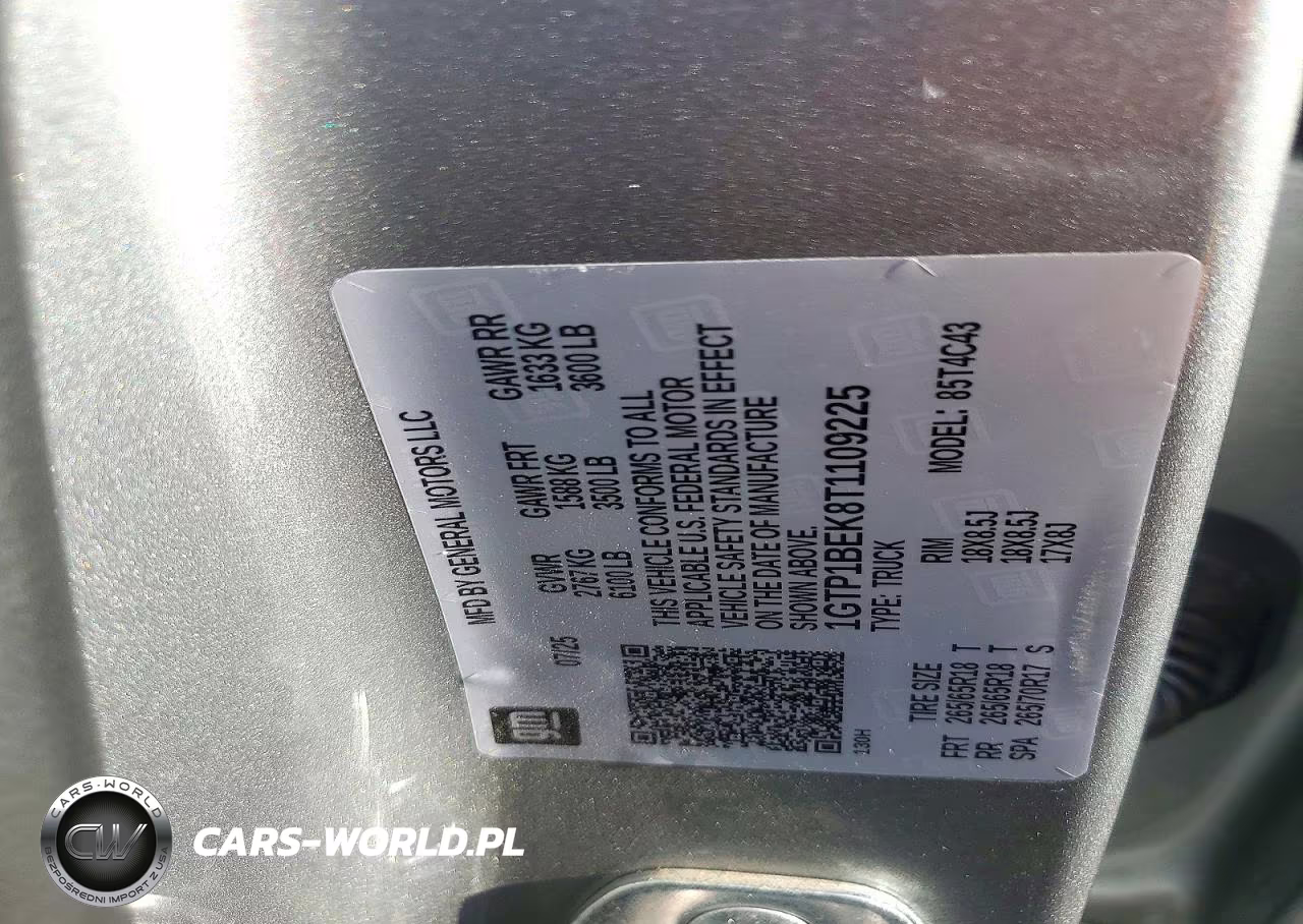 2026 GMC Canyon Elevation, Rwd VIN:1GTP1BEK8T1109225 - 13