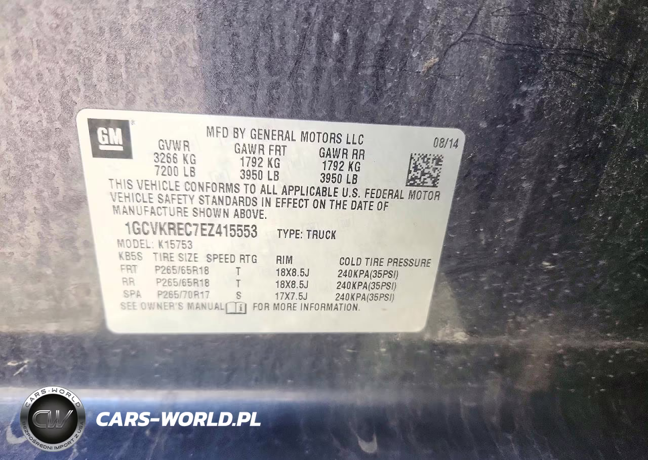 2014 Chevrolet Silverado K1500 Lt VIN:1GCVKREC7EZ415553 - 12