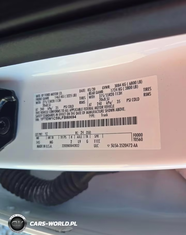 2020 Ford F150 Supercrew VIN:1FTEW1C59LFB80694 - 13