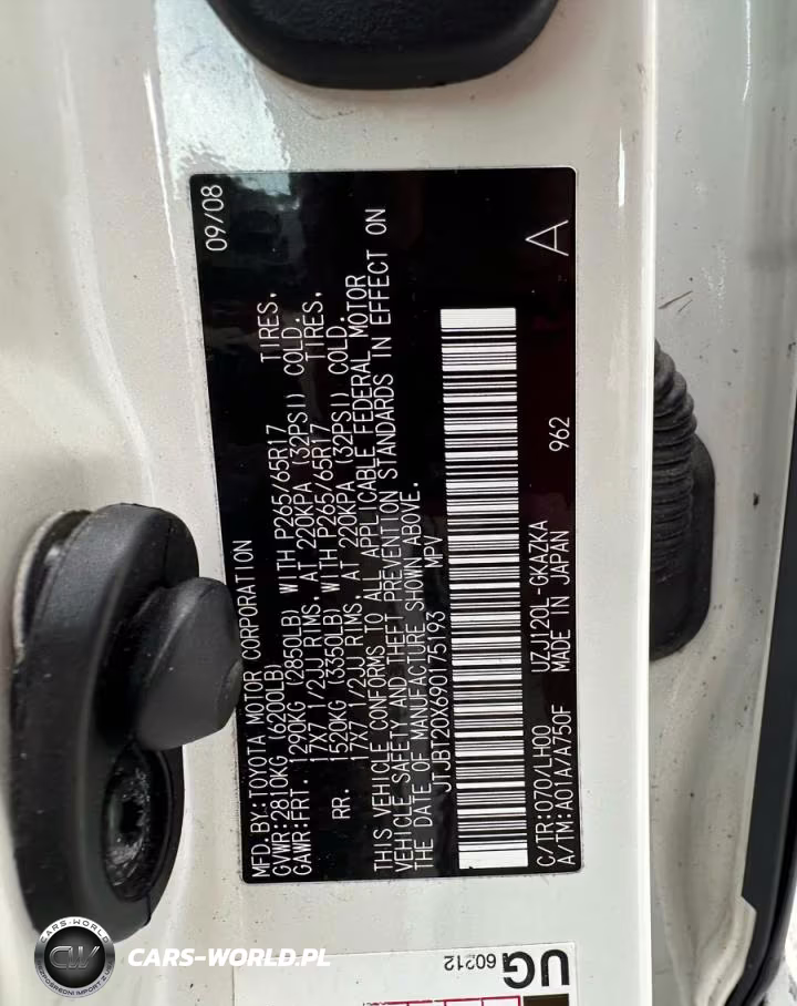 2009 Lexus Gx 470 VIN:JTJBT20X690175193 - 10