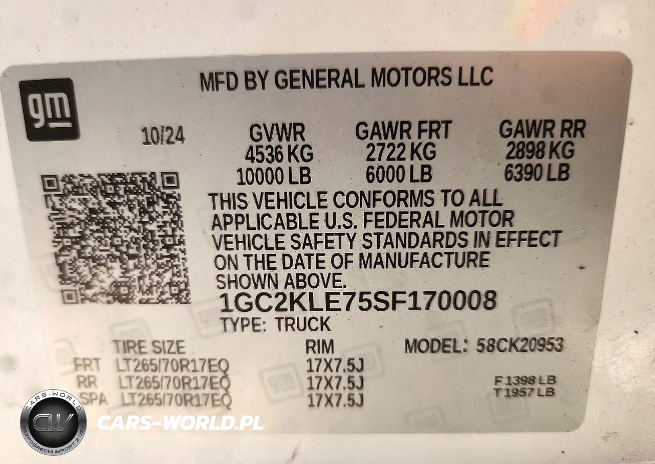 2025 Chevrolet Silverado K2500 Heavy Duty VIN:1GC2KLE75SF170008 - 12