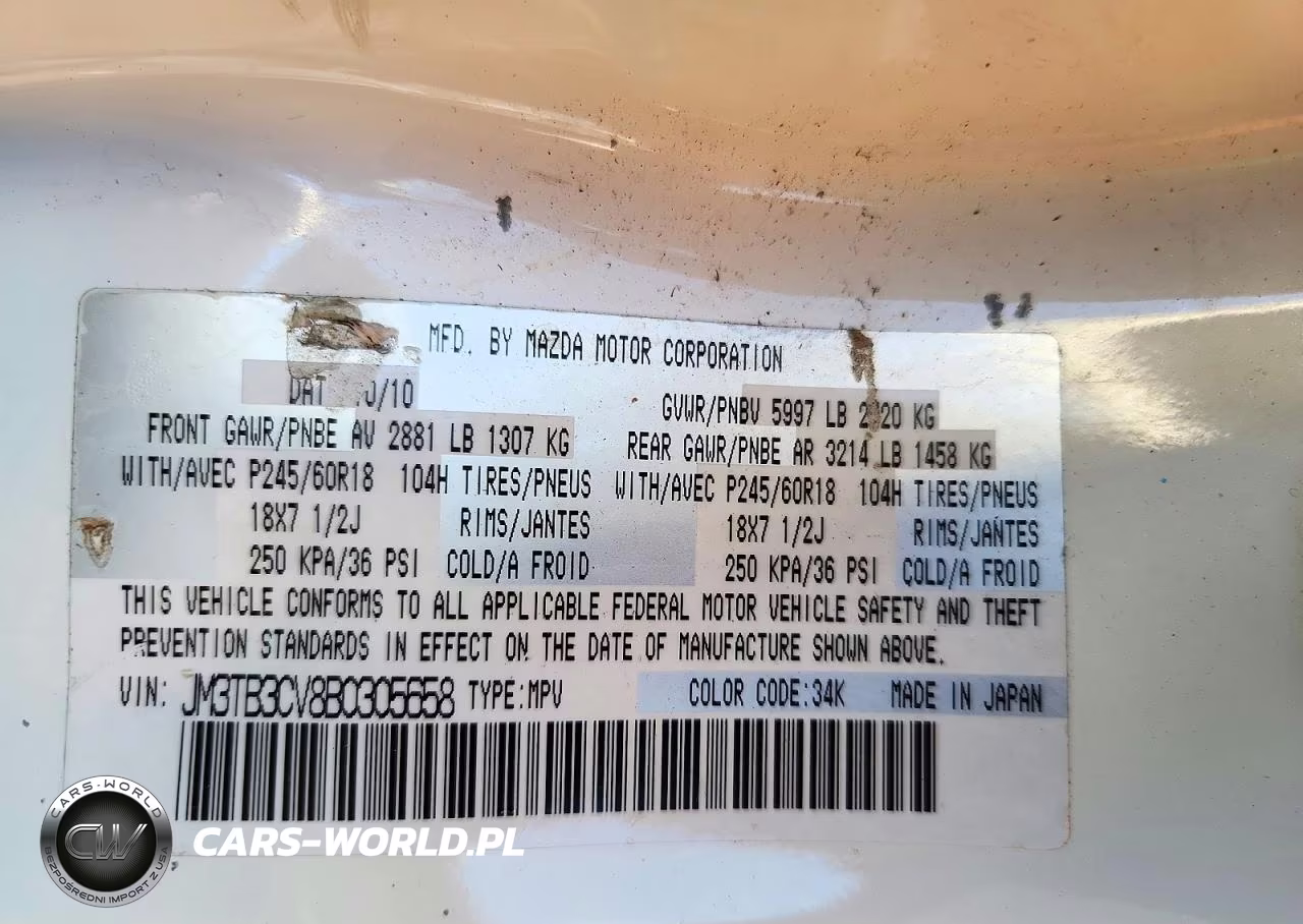 2011 Mazda Cx-9 VIN:JM3TB3CV8B0305658 - 13