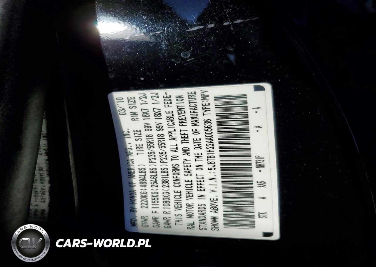 2010 Acura Rdx VIN:5J8TB1H22AA005636 - 14