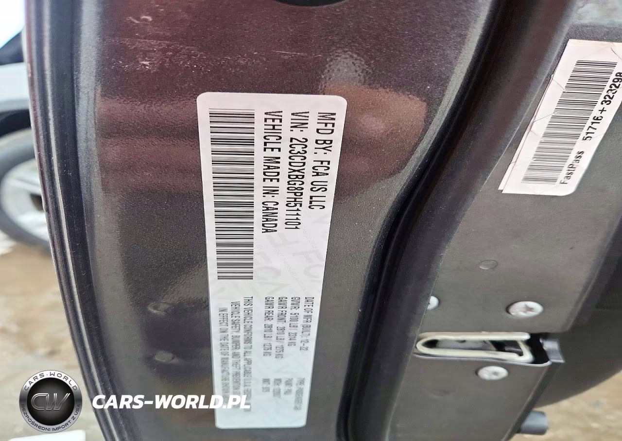2023 Dodge Charger Sxt VIN:2C3CDXBG8PH511101 - 12