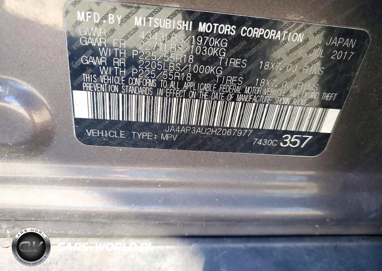 2017 Mitsubishi Outlander Sport Es VIN:JA4AP3AU2HZ067977 - 12