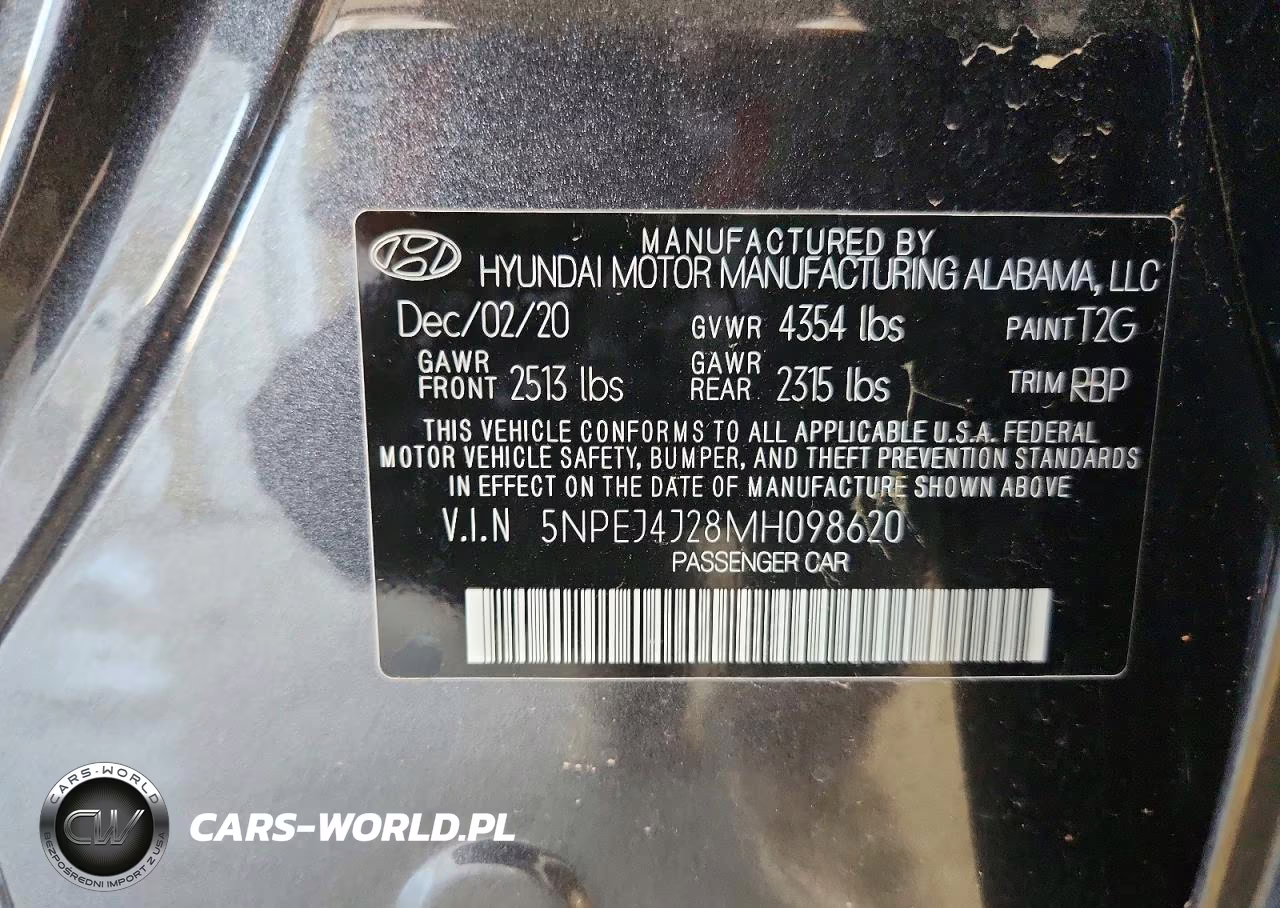 2021 Hyundai Sonata Sel Plus VIN:5NPEJ4J28MH098620 - 13