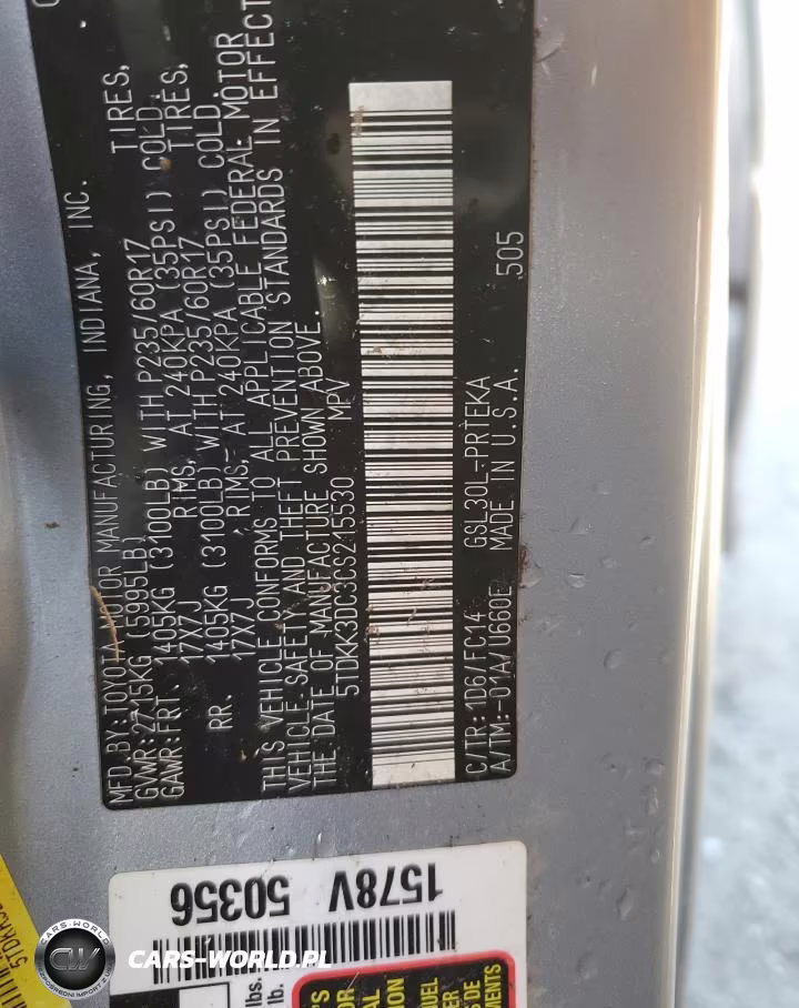 2012 Toyota Sienna Le VIN:5TDKK3DC3CS215530 - 13