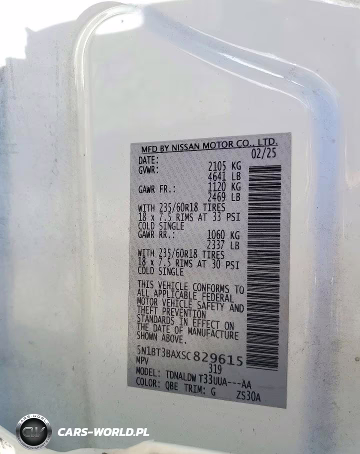 2025 Nissan Rogue Sv VIN:5N1BT3BAXSC829615 - 13
