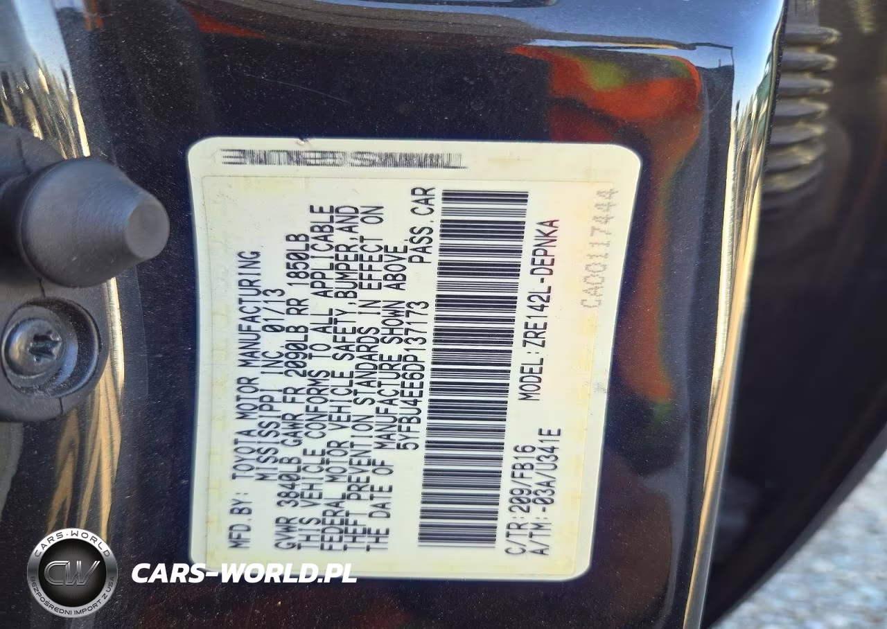 2013 Toyota Corolla Le VIN:5YFBU4EE6DP137173 - 13
