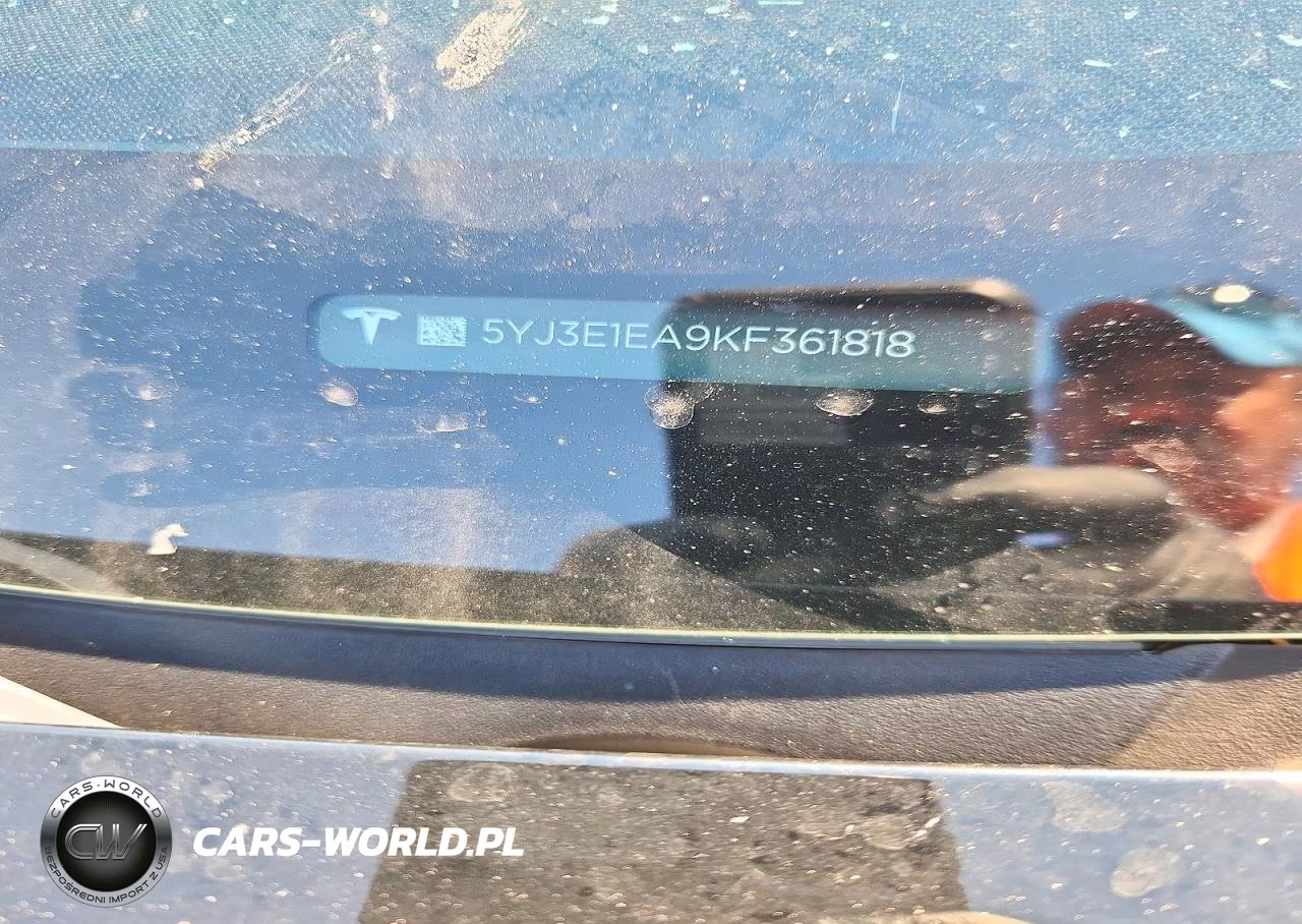2019 Tesla Model 3 VIN:5YJ3E1EA9KF361818 - 12
