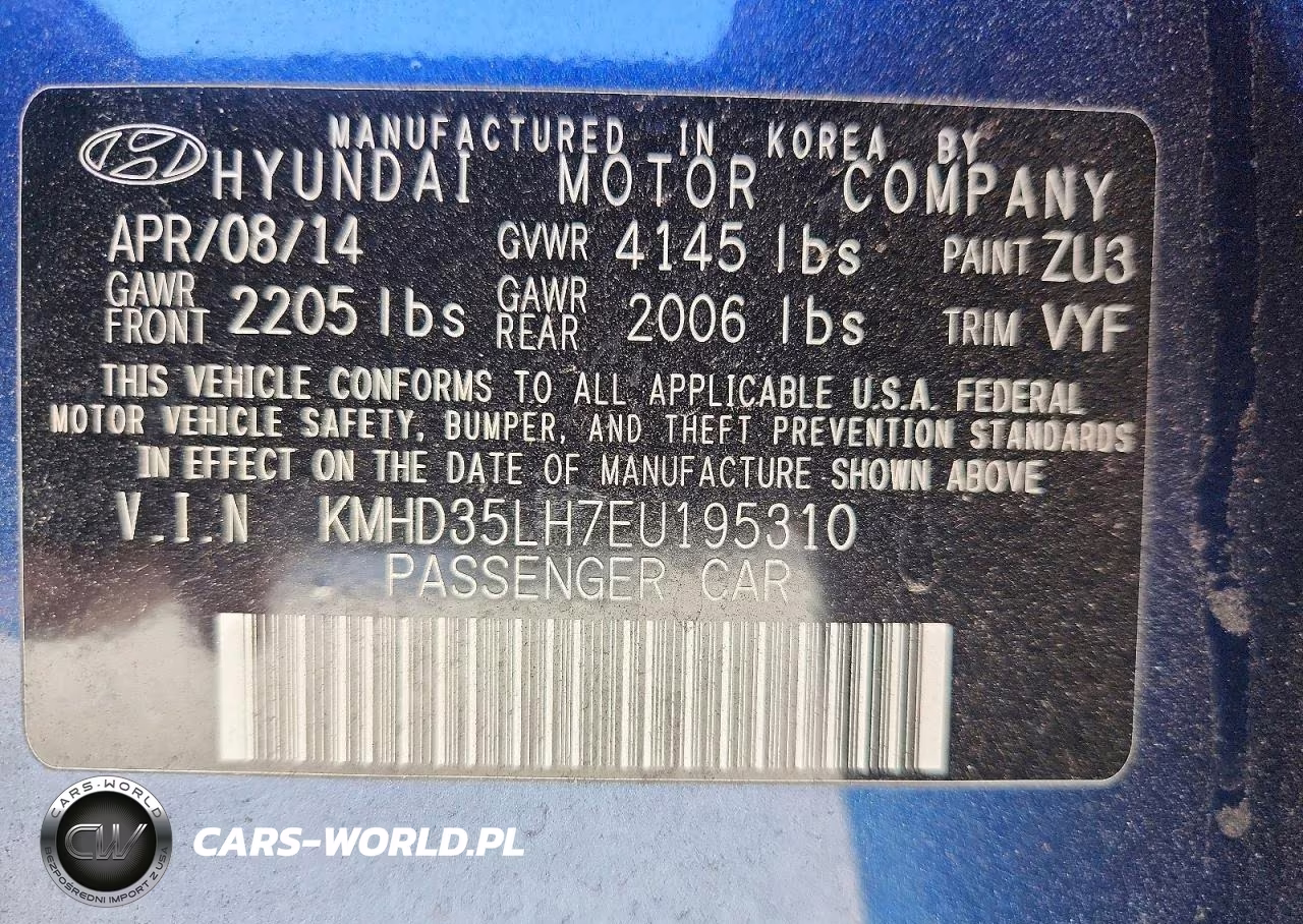 2014 Hyundai Elantra Gt Base VIN:KMHD35LH7EU195310 - 12