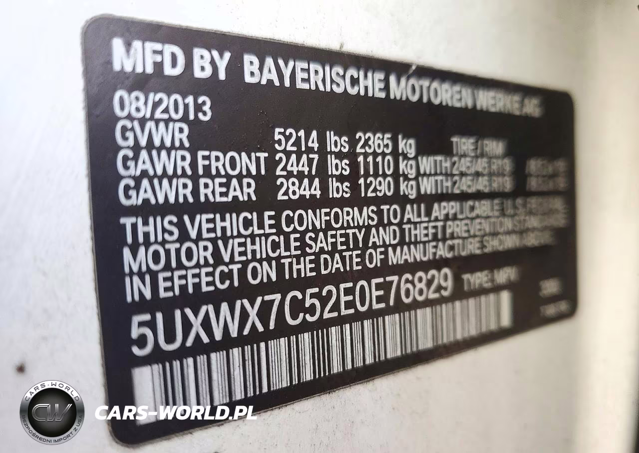 2014 BMW X3 xDrive35I VIN:5UXWX7C52E0E76829 - 12