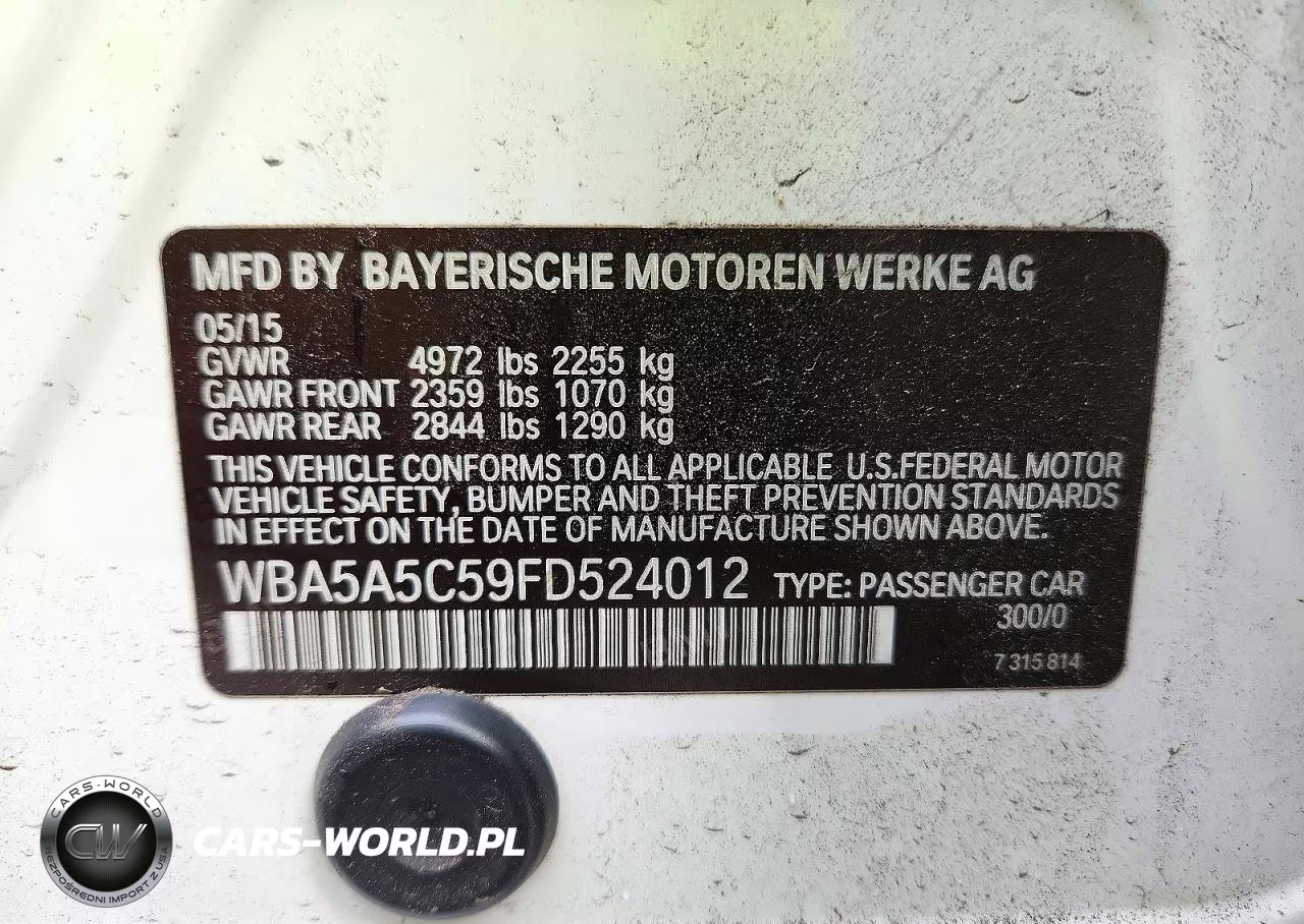 2015 BMW 528 I VIN:WBA5A5C59FD524012 - 12
